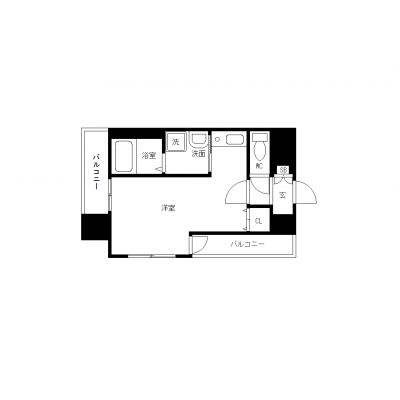 OneLife名古屋駅前シティ【★浴室乾燥機、独立洗面台付】の物件間取り図