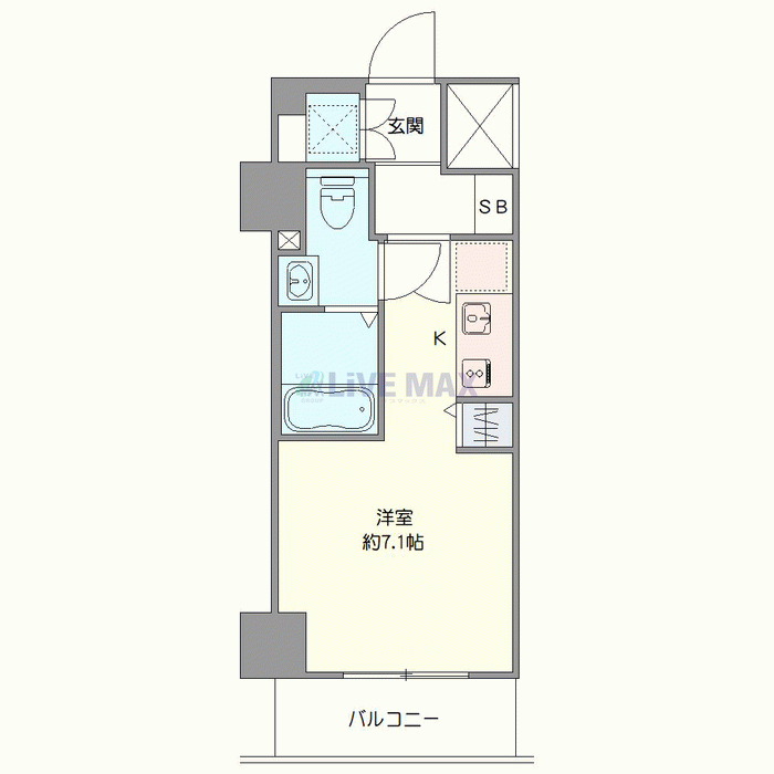 グッドステイ菊名NORTHステイ★『禁煙ルーム・駅4分・独立洗面』【ハイクラス】の物件間取り図