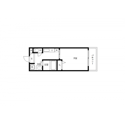 OneLife名古屋グリーシス【★バス・トイレ別、独立洗面台】の間取り図