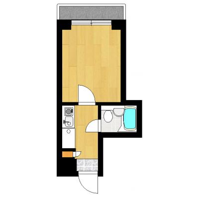 人気の中野駅徒歩8分♪コンビニ至近！中野ブロードウェイや商店街至近の好立地★オートロック付き鉄筋コンクリート造マンション◇ＭＨ中野Ｃの物件間取り図