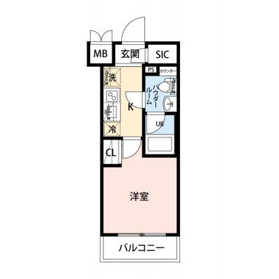 【🎍年末年始大感謝祭🎍】【禁煙🚭/Wi-Fi無料🌐】マイナビSTAY新綱島　302の間取り図