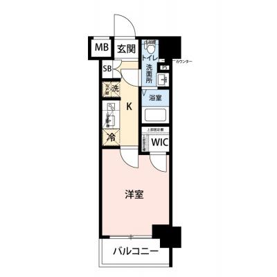 【🎍年末年始大感謝祭🎍】【禁煙🚭/Wi-Fi無料🌐】マイナビSTAY横浜伊勢町　702の間取り図