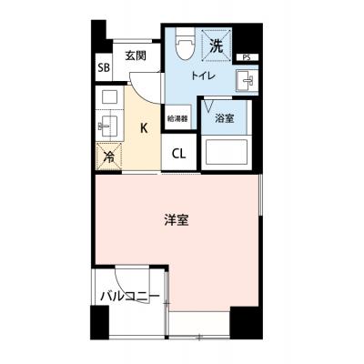 【60日以上の利用でお得🌈】【禁煙🚭/Wi-Fi無料🌐】マイナビSTAY京急鶴見　602の間取り図