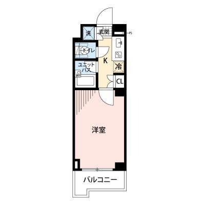 【清掃費11,000円OFF｜1月末までの入居限定🎁】【禁煙🚭/Wi-Fi無料🌐】マイナビSTAYミライエ神楽坂駅前　409の物件間取り図