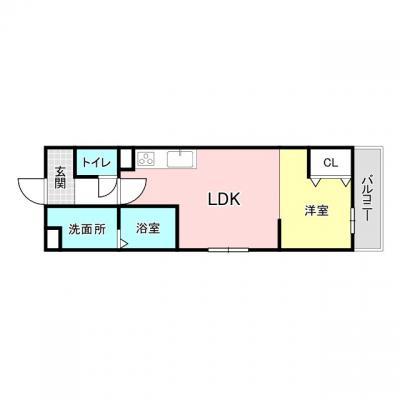 【✨🏰新築物件🏰✨】諏訪ノ森駅1分🚉イオンや100均もすぐ近くの便利物件♪家具家電付き🎏の物件間取り図