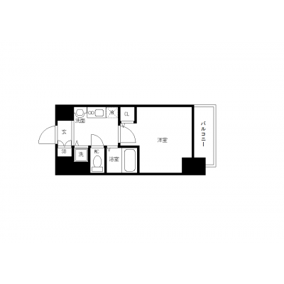 OneLife金山パークス【★オートロック、2口コンロ、独立洗面台】の物件間取り図