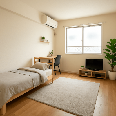 八王子駅徒歩9分!駐車場無料!家具家電Wifi付!立会不要TM70の物件間取り図