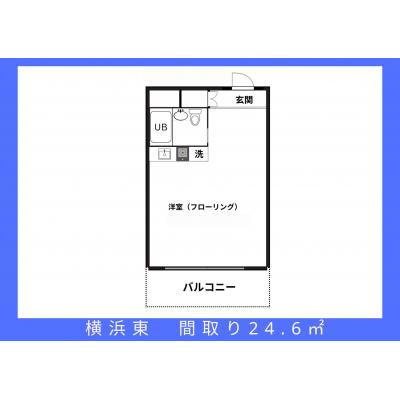 マンスリーアーバンステイズ　横浜東の間取り図