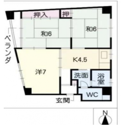 【オレンジマンスリー関駅前】駅近4分／日当たり良好◎３K／Wi-Fi無料／近隣駐車場あり／法人OK・ペット相談可♪の物件間取り図