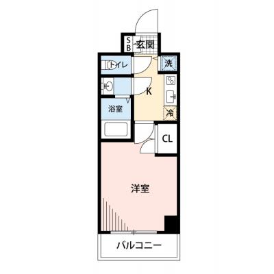 【60日以上の利用でお得🌈】【禁煙🚭/Wi-Fi無料🌐】マイナビSTAY勝どき　307の物件間取り図
