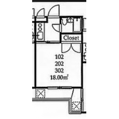 [ワールドポテンシャル西池袋202]●池袋エリア●家具・家電付き●落合南長崎駅　徒歩2分の物件間取り図