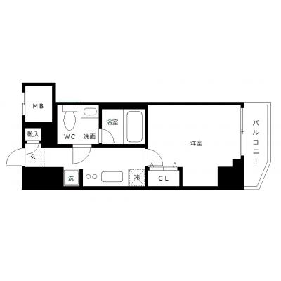 OneLife関内ゼスト【★Wi-Fi無制限・独立洗面・浴室乾燥付】の物件間取り図