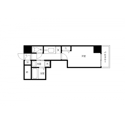 OneLife新栄アルト【★バス・トイレ別、独立洗面台、浴室乾燥機付】の物件間取り図