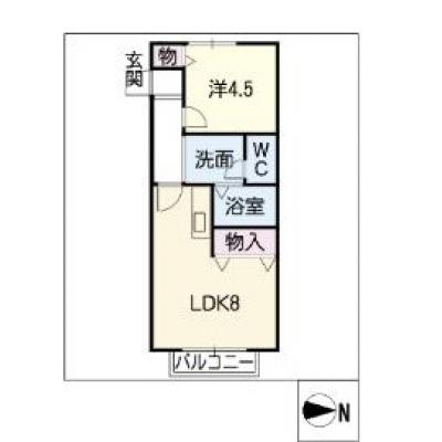 アルDEスリー四日市サロン　205の間取り図