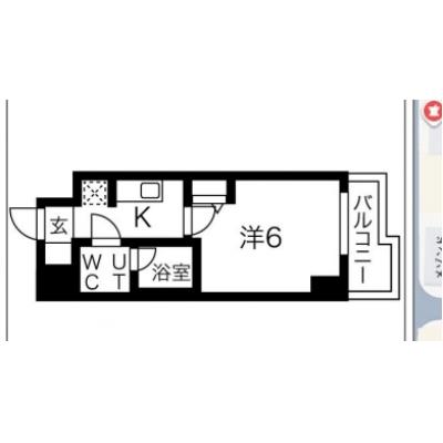 【✨🎁12月入居限定SALE🎁✨】【禁煙🚭/Wi-Fi無料🌐】マイナビSTAYスタイル武蔵小杉　502の間取り図