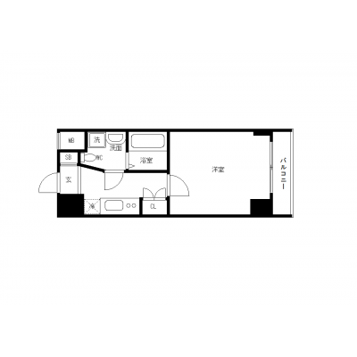 OneLife横浜新子安エフカラー【▼バストイレ別、オートロック付】の物件間取り図