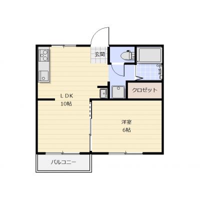 【Wi-Fi無料・駐車場付】藤枝市青葉町2　１LDK　-71-の間取り図