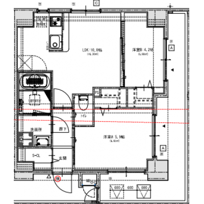【🌸新築🌸浴室乾燥付❕】　圧巻のハイパフォーマンス❕新築・家具/家電充実❕【Rマンスリー博多LHEM02号室】MODERN PALAZZO 博多Southの物件間取り図