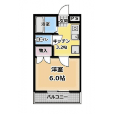 家具家電付Wifi付！🚙駐車場付き！即入居可！TM82の物件間取り図