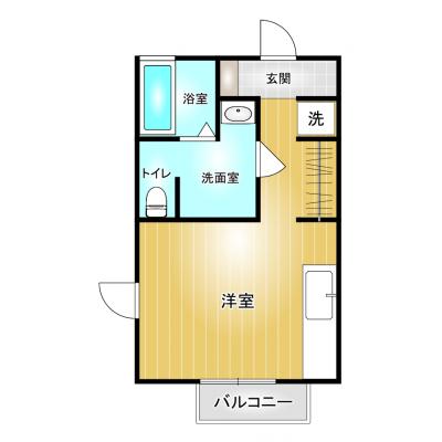 コスパだけじゃない“快適さ重視”マンスリータウン【Wi-Fi無料】【近隣飲食店充実】マンスリータウン上中居町D202の間取り図