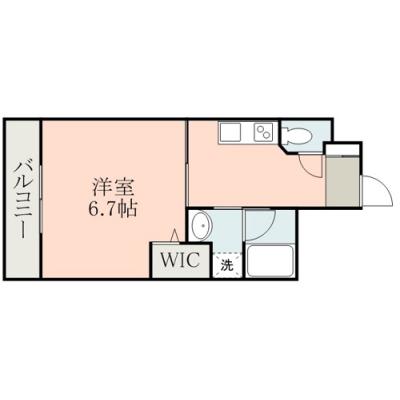 マンスリー大津町3の物件間取り図