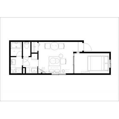 駅から徒歩8分/新宿まですぐ/アクセス良好/Ruygo新宿西落合 201の間取り図
