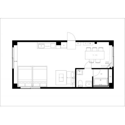 人気の池袋エリア/家具家電充実/Wi-Fi付き/Gran Fusion池袋 103の間取り図