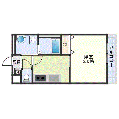 マンスリーリブマックス泉佐町駅南アムール■【浴室乾燥付】≪スタンダードシリーズ≫の間取り図