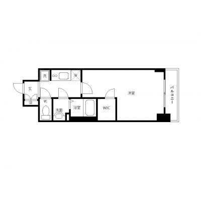 OneLife丸の内リラティ【★設備充実・独立洗面・浴室乾燥機付】の間取り図