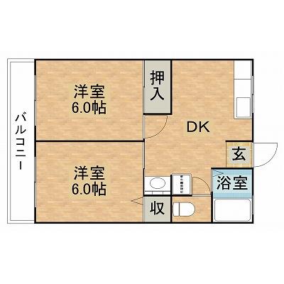 向日葵ハウスの間取り図