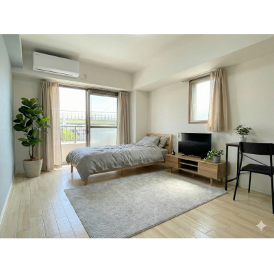 【駅近3分✨】出張に最適！Wi-Fi無料＆家具家電付の間取り図