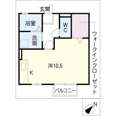 アルDEスリー庄内緑地　103の間取り図