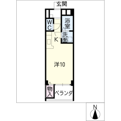 アルDEスリーささしまライブ　303の物件間取り図
