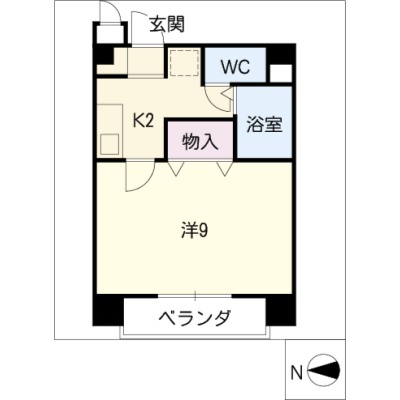 アルDEスリー豊橋駅　202の物件間取り図
