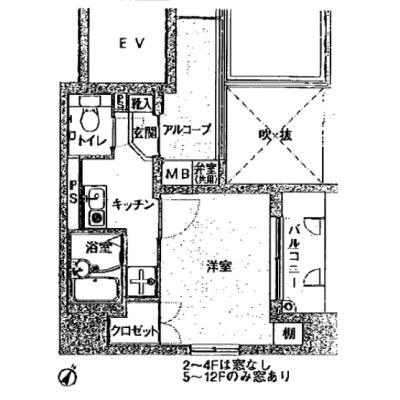 【🎍年末年始大感謝祭🎍】【禁煙🚭】マイナビSTAYミライエ勝どきウォータシティ　303の間取り図