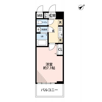 🌈新規オープンにつき表示賃料から半額！ （１月末まで）🌈◆パシオン阪神尼崎８【ネット無料！オートロック・セパレート】 の間取り図