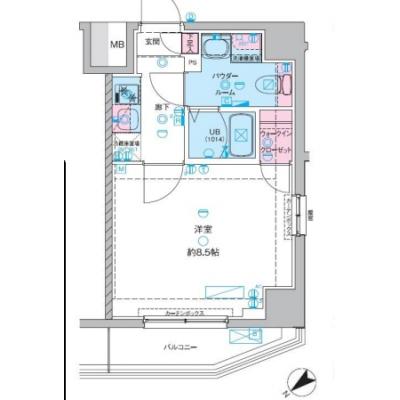 【🎍年末年始大感謝祭🎍】【禁煙🚭/Wi-Fi無料🌐】マイナビSTAYステーションリンク青砥　501の間取り図