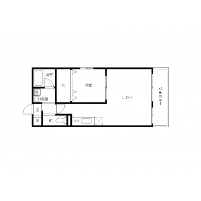 OneLife広島ローザ＜TYPE2＞【★浴室乾燥機・洗浄付き便座付き】の物件間取り図