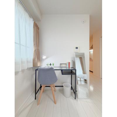 グランマンスリー水戸宮町R410【水戸駅北口徒歩約8分！ネット無料！RC造マンション！敷地内駐車場あり（台数限定、別料金）バストイレ別！★（注）線路沿いの物件なので多少電車の通行音はします。】の物件間取り図