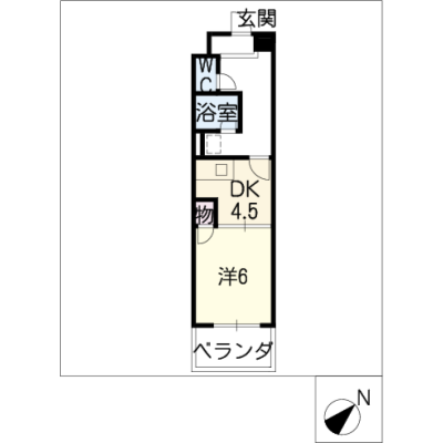 アルDEスリー上小田井の間取り図