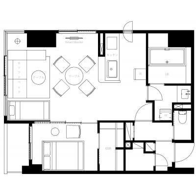 駅から徒歩5分圏内！通学にも、通勤にもおでかけにも便利！/S-RESIDENCE円山鳥居前 201の間取り図
