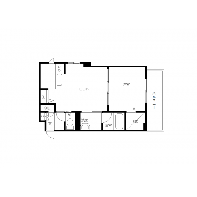 OneLife広島鷹野橋ゾール【★1LDK・浴室乾燥機付き・設備充実】の物件間取り図