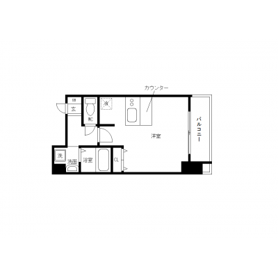 OneLife広島八丁堀アーマ【★洗浄機能付便座・浴室乾燥機付き】の物件間取り図
