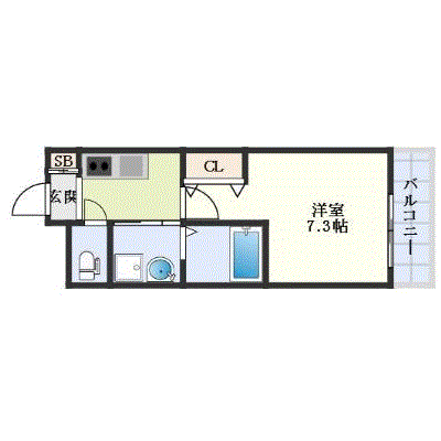 マンスリーリブマックス熊本大学北クロノス★【設備充実・駐輪場有】≪エクセレントシリーズ≫の物件間取り図