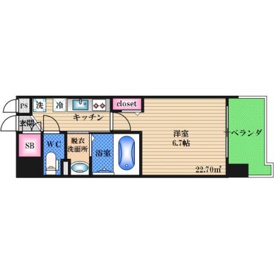 【入居希望日ご相談下さい！】Ｌｕｘｅ三国駅前の間取り図