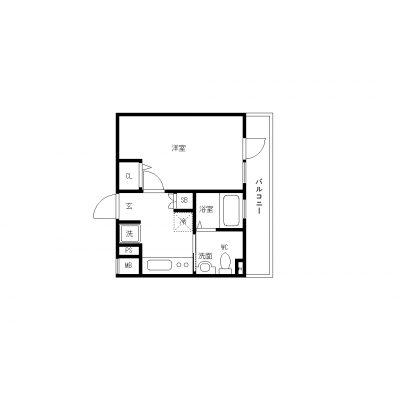 OneLife笹塚アワーズ【▼バストイレ別、独立洗面台付】の物件間取り図