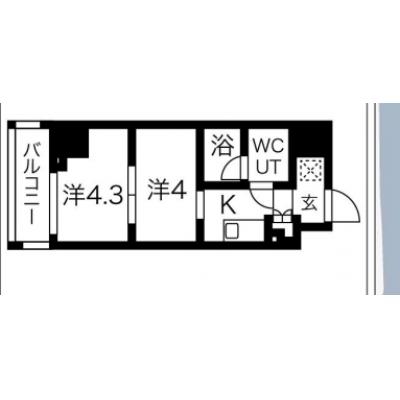 【🎍年末年始大感謝祭🎍】【禁煙🚭/Wi-Fi無料🌐】マイナビSTAY蒲田グランドタワー　908の間取り図