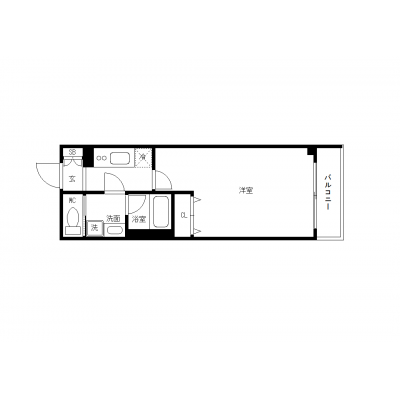 OneLife新宿落合レガシー【▼バストイレ別、独立洗面台付】の物件間取り図