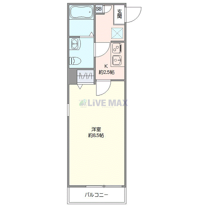 グッドステイ熊谷EASTサイト■『禁煙ルーム・24平米・独立洗面・浴室乾燥付』【ハイクラス】の物件間取り図