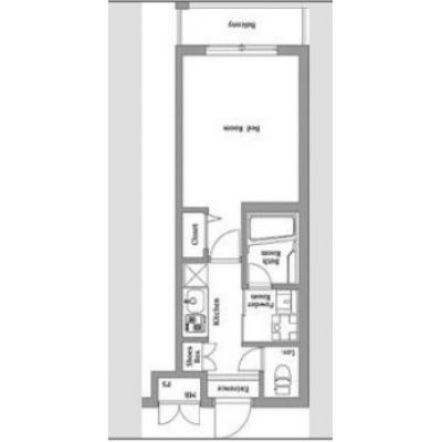 【🎍年末年始大感謝祭🎍】【禁煙🚭】マイナビSTAY羽田西糀谷　306の間取り図